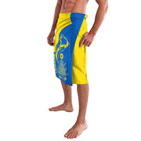 Ukraine Christmas Lavalava with Howling Wolf Sunflower Tree and Traditional Ornament Design - Wonder Print Shop