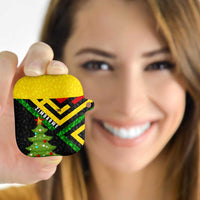 Zimbabwe Christmas AirPods Case with Flag Colors Xmas Tree and Holiday - Wonder Print Shop