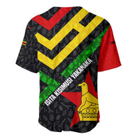 Zimbabwe Christmas Baseball Jersey with Flag Colors Xmas Tree and Holiday - Wonder Print Shop