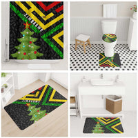 Zimbabwe Christmas Bathroom Set with Flag Colors Xmas Tree and Holiday - Wonder Print Shop