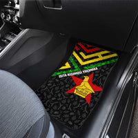 Zimbabwe Christmas Car Mats with Flag Colors Xmas Tree and Holiday - Wonder Print Shop