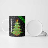 Zimbabwe Christmas Ceramic Mug with Flag Colors Xmas Tree and Holiday - Wonder Print Shop