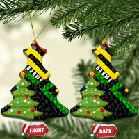 Zimbabwe Christmas Ceramic Ornament with Flag Colors Xmas Tree and Holiday - Wonder Print Shop