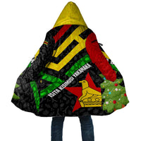 Zimbabwe Christmas Cloak with Flag Colors Xmas Tree and Holiday - Wonder Print Shop