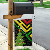 Zimbabwe Christmas Garden Flag with Flag Colors Xmas Tree and Holiday - Wonder Print Shop