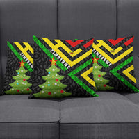 Zimbabwe Christmas Pillow Cover with Flag Colors Xmas Tree and Holiday - Wonder Print Shop