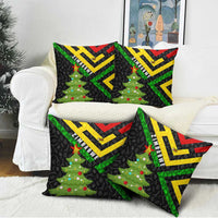 Zimbabwe Christmas Pillow Cover with Flag Colors Xmas Tree and Holiday - Wonder Print Shop