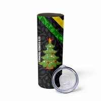 Zimbabwe Christmas Skinny Tumbler with Flag Colors Xmas Tree and Holiday - Wonder Print Shop