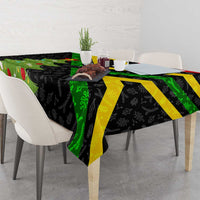 Zimbabwe Christmas Tablecloth with Flag Colors Xmas Tree and Holiday - Wonder Print Shop