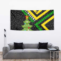 Zimbabwe Christmas Tapestry with Flag Colors Xmas Tree and Holiday - Wonder Print Shop