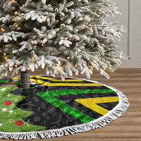 Zimbabwe Christmas Tree Skirt with Flag Colors Xmas Tree and Holiday - Wonder Print Shop