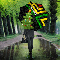 Zimbabwe Christmas Umbrella with Flag Colors Xmas Tree and Holiday - Wonder Print Shop