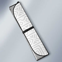 Zimbabwe Christmas Auto Sun Shade with Festive Santa Palm Tree and Red Yellow Green Flag - Wonder Print Shop