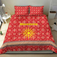 Macedonia Christmas Bedding Set with Traditional Santa and Yellow Sun Motif - Wonder Print Shop