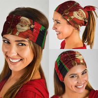 Kenya Christmas Neck Gaiter with Santa Claus Spear and Red Green Harambee Crest - Wonder Print Shop