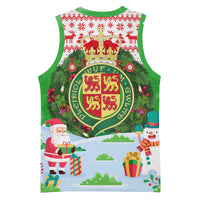 Wales Christmas Basketball Jersey with Red Dragon Gift and Holiday Crest Snow Scene - Wonder Print Shop