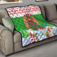 Wales Christmas Quilt with Red Dragon Gift and Holiday Crest Snow Scene - Wonder Print Shop