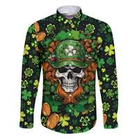 Happy St. Patrick's Day Skull Family Matching Puletasi Dress and Hawaiian Shirt - Wonder Print Shop