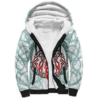 Vking Odin Sherpa Hoodie God Of Asgard - Wonder Print Shop
