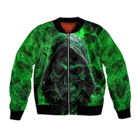 Skull Bomber Jacket Try Again Tomorrow - Wonder Print Shop