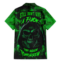 Skull Family Matching Mermaid Dress and Hawaiian Shirt Try Again Tomorrow - Wonder Print Shop