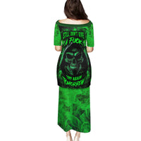 Skull Family Matching Puletasi Dress and Hawaiian Shirt Try Again Tomorrow - Wonder Print Shop