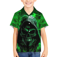 Skull Family Matching Puletasi Dress and Hawaiian Shirt Try Again Tomorrow - Wonder Print Shop
