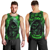 Skull Men Tank Top Try Again Tomorrow - Wonder Print Shop