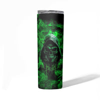 Skull Skinny Tumbler Try Again Tomorrow - Wonder Print Shop