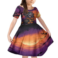 Halloween Skull Family Matching Mermaid Dress and Hawaiian Shirt Hello Darkness My Old Friend - Wonder Print Shop