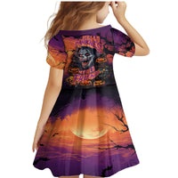 Halloween Skull Family Matching Mermaid Dress and Hawaiian Shirt Hello Darkness My Old Friend - Wonder Print Shop