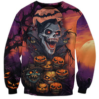 Halloween Skull Sweatshirt Hello Darkness My Old Friend - Wonder Print Shop