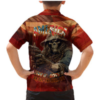 America Live It - Love It Or Get The Hell Out Family Matching Mermaid Dress and Hawaiian Shirt - Wonder Print Shop