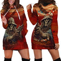 America Live It - Love It Or Get The Hell Out Hoodie Dress - Wonder Print Shop