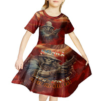America Live It - Love It Or Get The Hell Out Kid Short Sleeve Dress - Wonder Print Shop