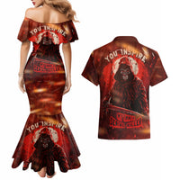 You Inspire My Inner Serial Killer Couples Matching Mermaid Dress and Hawaiian Shirt - Wonder Print Shop