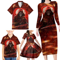 You Inspire My Inner Serial Killer Family Matching Long Sleeve Bodycon Dress and Hawaiian Shirt - Wonder Print Shop