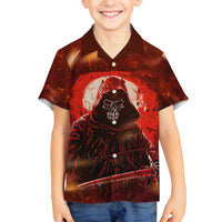 You Inspire My Inner Serial Killer Family Matching Off Shoulder Long Sleeve Dress and Hawaiian Shirt - Wonder Print Shop