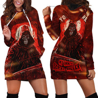 You Inspire My Inner Serial Killer Hoodie Dress - Wonder Print Shop