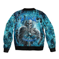 Skull Bomber Jacket Try Again Tomorrow - Wonder Print Shop