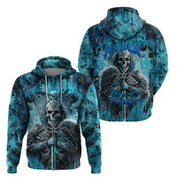 Skull Hoodie Try Again Tomorrow - Wonder Print Shop