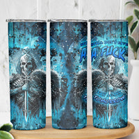 Skull Skinny Tumbler Try Again Tomorrow - Wonder Print Shop