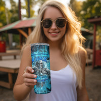 Skull Skinny Tumbler Try Again Tomorrow - Wonder Print Shop