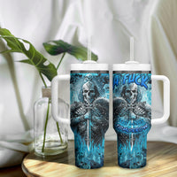 Skull Tumbler With Handle Try Again Tomorrow - Wonder Print Shop
