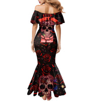 Don't Cry Skull Family Matching Mermaid Dress and Hawaiian Shirt - Wonder Print Shop