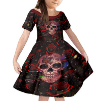 Don't Cry Skull Family Matching Summer Maxi Dress and Hawaiian Shirt - Wonder Print Shop