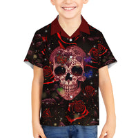 Don't Cry Skull Family Matching Summer Maxi Dress and Hawaiian Shirt - Wonder Print Shop