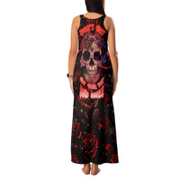 Don't Cry Skull Family Matching Tank Maxi Dress and Hawaiian Shirt - Wonder Print Shop