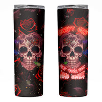 Don't Cry Skull Skinny Tumbler - Wonder Print Shop