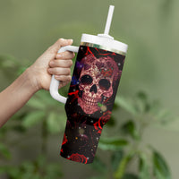 Don't Cry Skull Tumbler With Handle - Wonder Print Shop